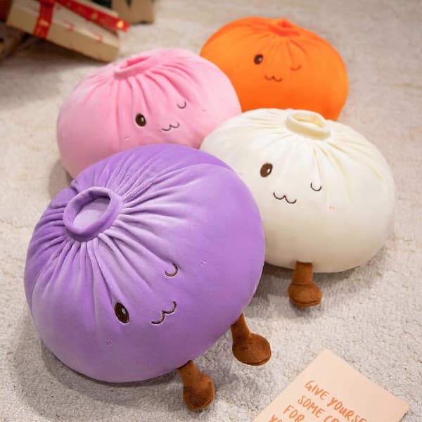 28cm/40cm Jätte Dumpling Jumbo Dumpling Leksak Stor Dumpling Plyschkudde För Sovrumsinredning Orange 28cm