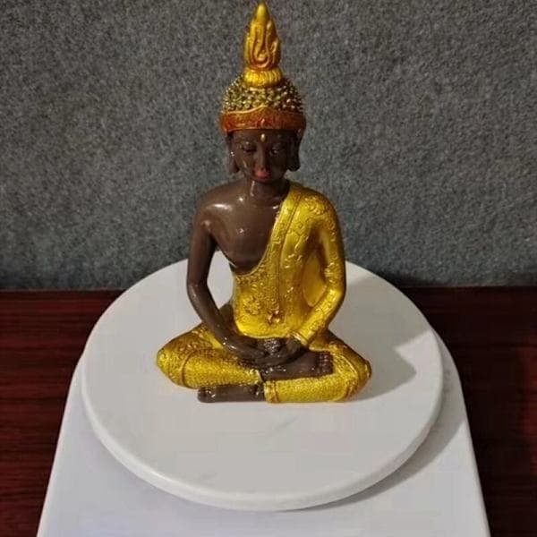 Stor Thailand Statue Håndlavet Harpiks Statue Hindu Buddhistisk Meditationsfigur