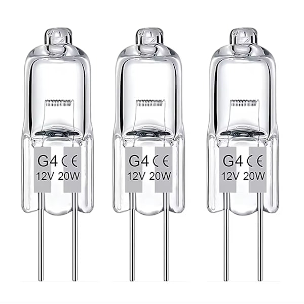 10-pack G4 halogenlampor 20W 12V - Varmvitt