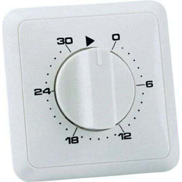 Analog innfelt tidtaker med 30-minutters daglig program