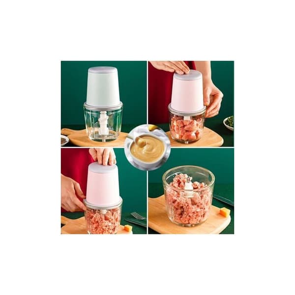 Mini Babyblendere, Mini Foodprocessor, 300 ml Babyblender, Mini Elektrisk Hakker, Mini Foodprocessor med USB-opladning