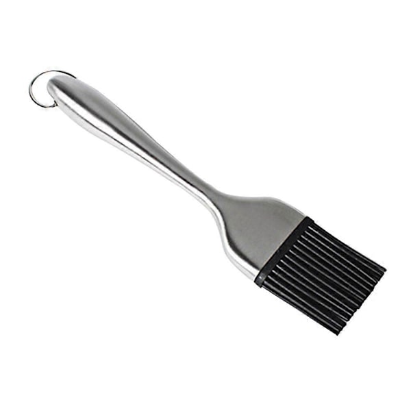 Kastike Sivellin Grilli BBQ Leivontasivellin Lämmönkestävä Leivonta Ruoanlaitto Silikoni Pitkä Sivellin Ruostumattomasta teräksestä valmistetut kahvat 20cm