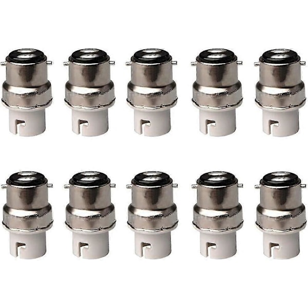Sæt med 5 B22 til B15 / Ba15d / B15d eller LED pære adaptere