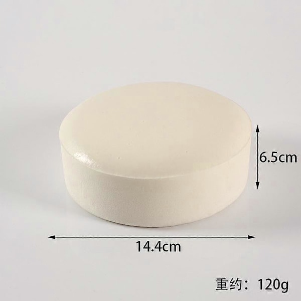 Klebrig Brød Squishy, Klebrig Toast Squishy, Toast Skivet Brød Stressleke white orbicular
