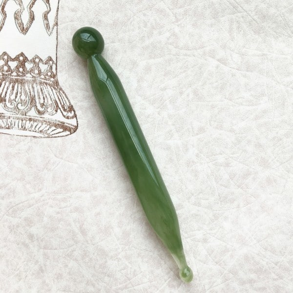 7 stk. Gua Sha sæt, Harpiks Gua Sha sæt til ansigt og nakkesmerter green
