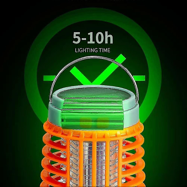 Buzz Blast Pro med solcelle- og USB-lading for utendørs og innendørs bruk 2PCS Orange