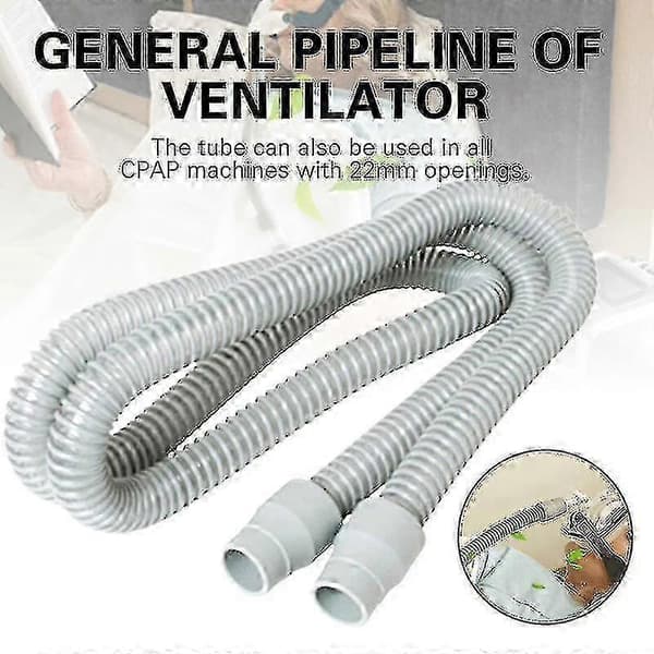 CPAP-slange for ventilasjonsenhet, universelt plastisk pusteapparat-tilbehør BOLU