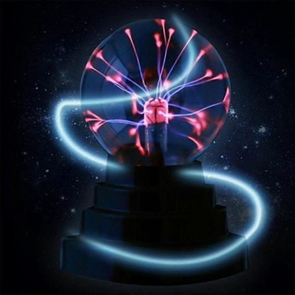 Magisk jonboll, Ljus Plasma Boll Lampa Lätt Beröringskänslig Nebulosa Sfär Glob Nyhet Leksak USB eller Batteridriven Festgåva Skrivbordslampa Sovrum Kontor