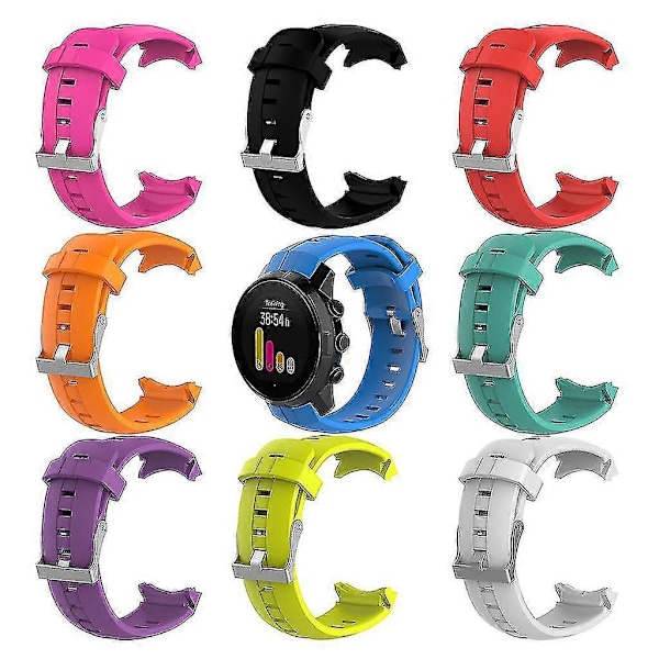 Silikon Erstatningsarmbånd for Suunto Spartan Sport Series GPS-klokke