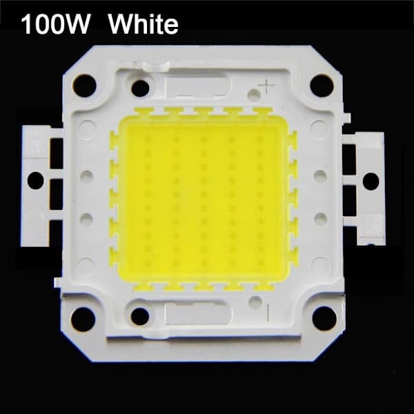 LED Chip Perler Lampe Perler 100WWHITE VIT - høj kvalitet 100Wwhite 100Wwhite