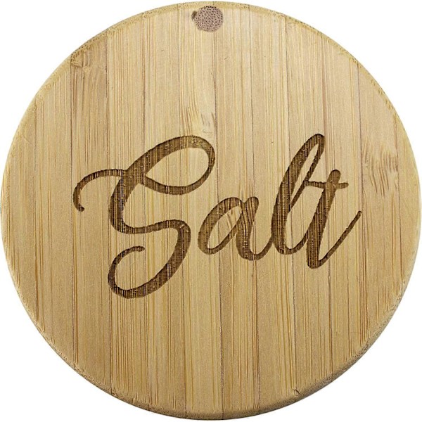 Totally Bamboo Salt Box, Bambuförvaringslåda med magnetiskt svänglock Style 3