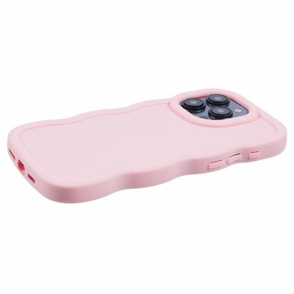 iPhone 13 Pro Max Mobilskal Vågig Ljusrosa