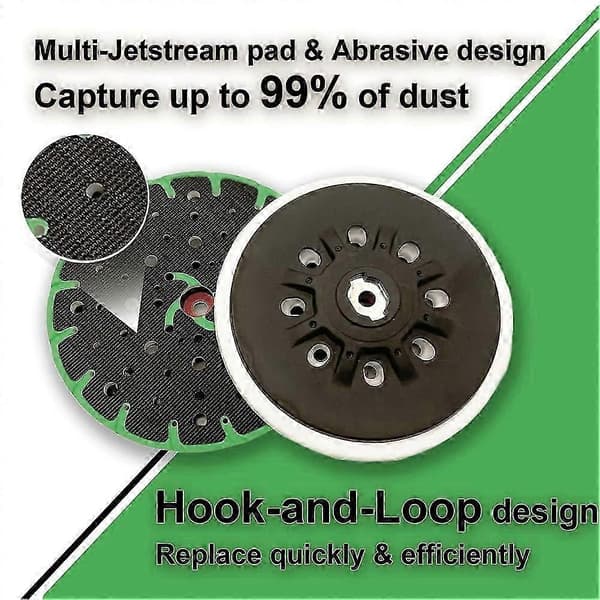 2-pak til Festool 202463 RO 150 FEQ 6\" Slibepude Slibeskiver Erstatning Sliber Bagplade