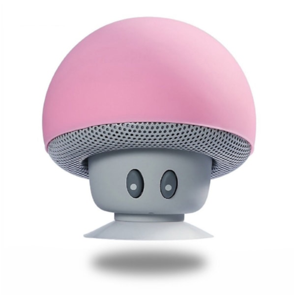 Bærbar Mini Soppformet Høytaler Trådløs Bluetooth Lyd for Universal Telefon Pink