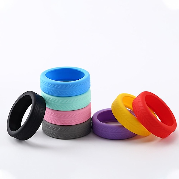 Pehmeät silikoniset matkalaukkupyörien suojukset, jotka vaimentavat ääntä ja vähentävät melua liikematkoilla käytettäville matkatavaroille Red 4pcs
