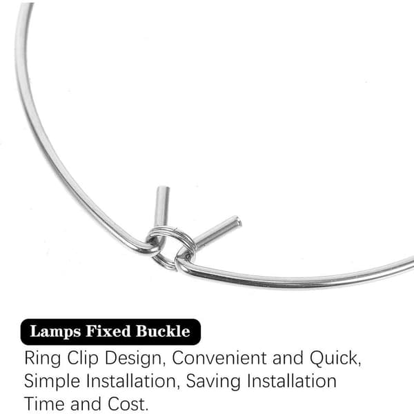 6-pak fjederklemmer til indbyggede spotlights, belysningstilbehør og elastiske, kompatible med downlights og LED-spotlights, fastgørelse til