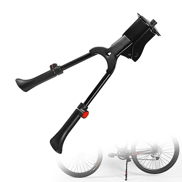Støttefod til cykel Dobbelt cykelstøttefod  Alloy Prop Cykelstativ 24-29 tommer Justerbar cykelfodstøtte 1pcD-