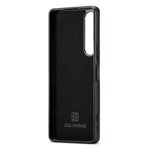 Til Sony Xperia 1 V Etui Anti-ridse Pu Læder+pc+tpu Telefon Cover Coffee