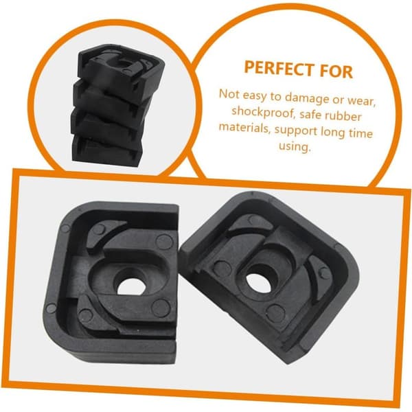 Set med 4 vibrationsdämpande dynor för luftkonditioneringskondensorfötter, svarta gummi stötdämpande stöd