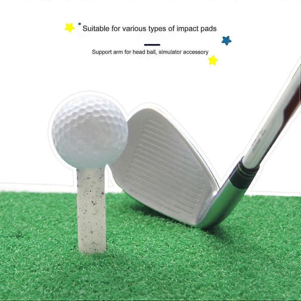 Gummigolftees Slitstark Unik Textur Kompakt Storlek Premium Inomhus Utomhus Träning Golftee Pink