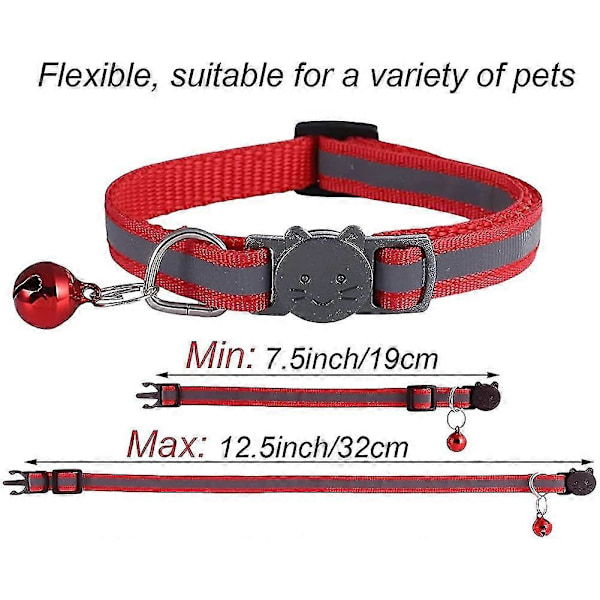 Katt Halsband Anti-Stryp Katt Halsband, 12st Katt Halsband, Katt Halsband Med