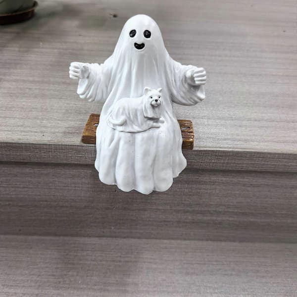 2025 Halloween Kostumer Ny Spøgelse Gående Hund Statue Halloween Spøgelse Have Dekorationer