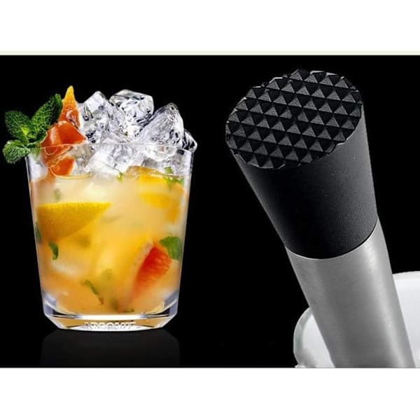 Xinlie Cocktail Muddler Rustfritt Stål Cocktailredskaper Cocktail Drink Muddler Lag en Smak 21cm
