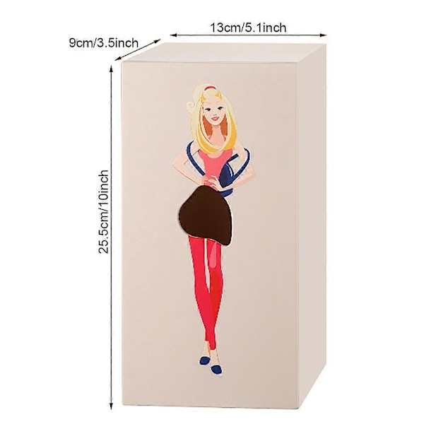 Nyhet Tørkepapirboks Holder Dame Flygende Skjørt Design Bordplate Tørkepapirboks Holder for Kjøkken Spisestue C