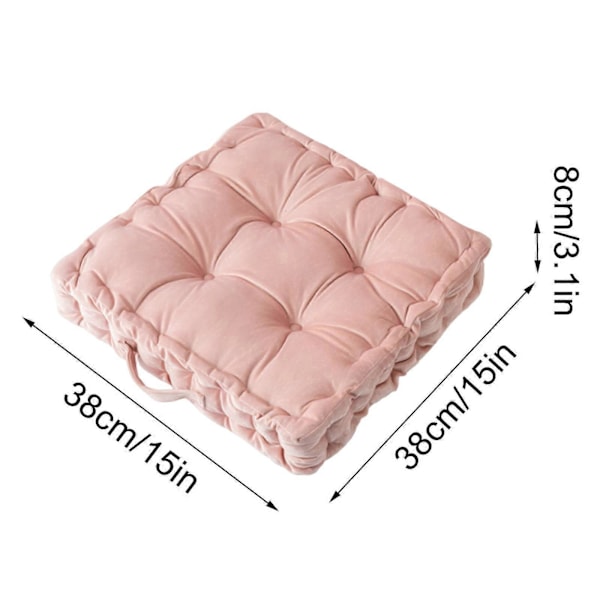 Tykt gulvpude med håndtag gulvpude sæde sofa tatami måtte B