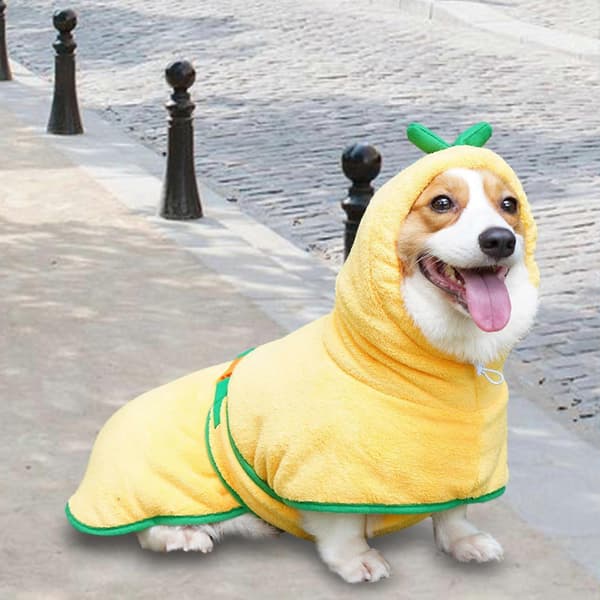 2025 Hundebadekåbe Håndklæde Hund Tørring til Bade Strandture Absorberende Halloween Blød L