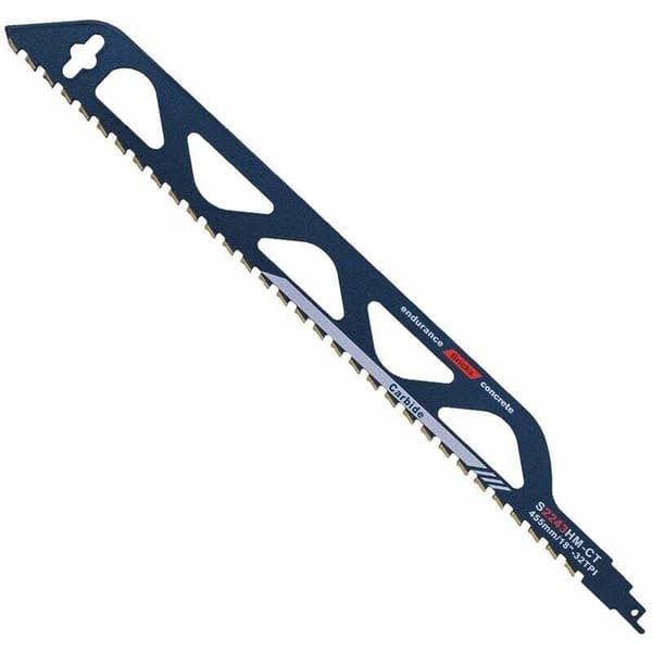 Wolframcarbid Stål Bajonetsavklinge, 455 mm til Metal, Træ og Beton