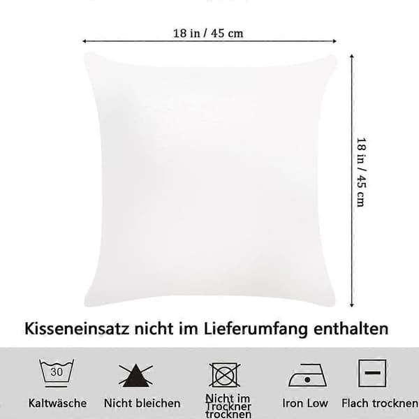 Grå Marmor Dobbeltsidige Dekorative Putetrekk Sett med 4 Størrelse 45x45cm