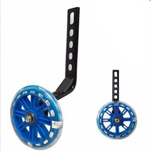 Nya Barn Cykel Träningshjul Stödhjul 12-20\" Tum Blinkande Hjul Yalo Blue