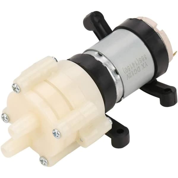12V Mini Membranvattenpump, 1,5-2L/min Elektrisk Vattenpump, Vattentrycksmembranpump för Akvarier och Temaskiner
