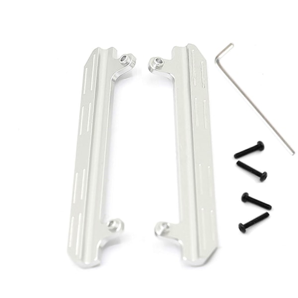 Metalliset sivuporraslaudat, sivuttaiset poljinlevyt 1/16 Jimny RC -auton sivupolkimeen Silver
