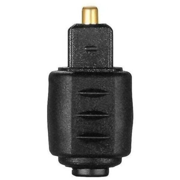 Praktisk optisk lydadapter med 3,5 mm hunstik til digital