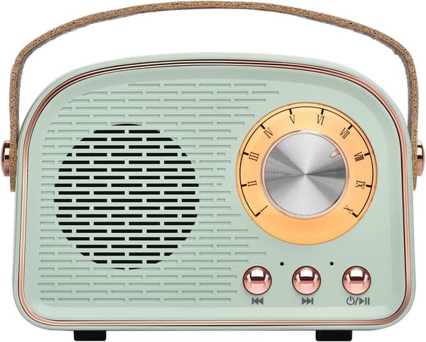 Retro Bluetooth-högtalare, trådlös klassisk högtalare, trådlös bärbar Bluetooth-högtalare för utomhusbruk, stöder TWS-parning, U-disk, TF-kort, AUX för hemmet