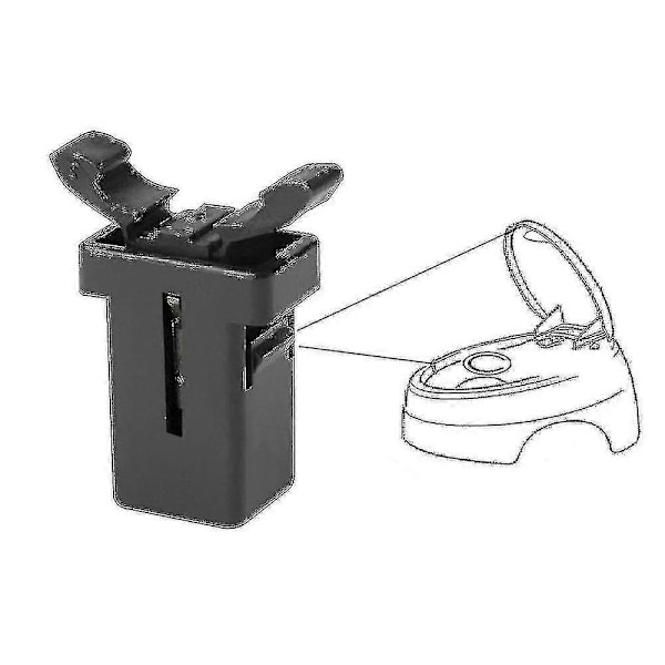 2x erstatningslås til Brabantia - Kompatibel Touch Lid skraldespandclips - Reservedels reparations låseclips - Låselås affaldsspand