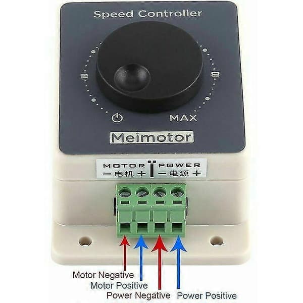 12V Motorhastighedsregulator, Vandtæt PWM Motorhastighedsregulator Pulsbreddemodulator