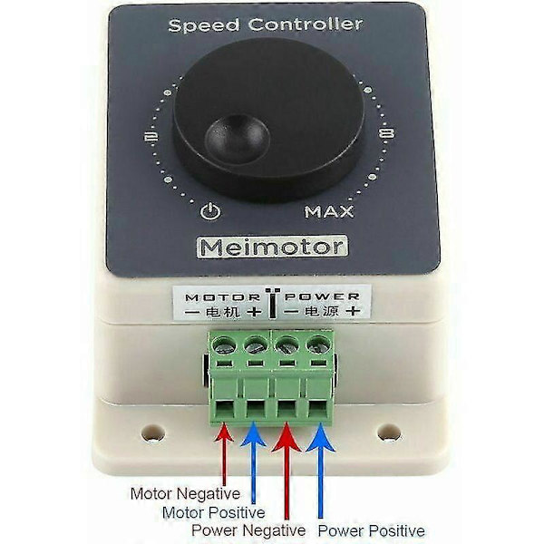 12V Motorvarvtalsregulator, Vattentät PWM Motorvarvtalsregulator Pulsbreddsmodulator
