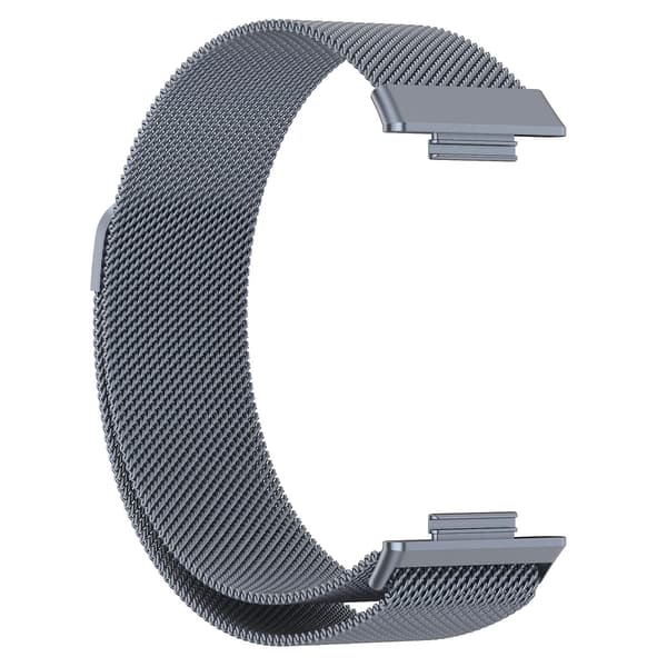 För Huawei Watch Fit 2 Rostfritt Stål Klockarmband Space Grey