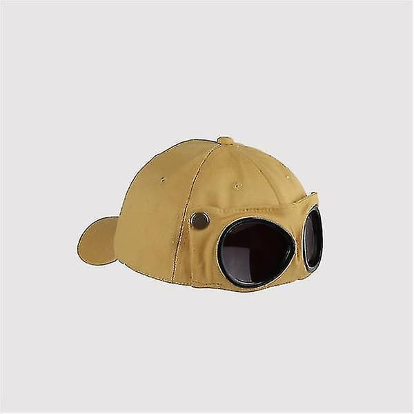 Aviator Hat, personlighedsbriller Baseball Cap Solbriller Cap Baseball Cap yellow