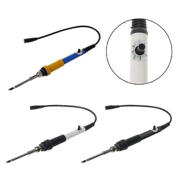 T12 Til DC 12-24V 75W Mini Elektrisk Loddekolbe Justerbar Temperatur+spids