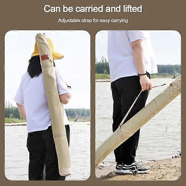 Fiskegrejs opbevaringstaske Fiskestangtaske Beige 140cm
