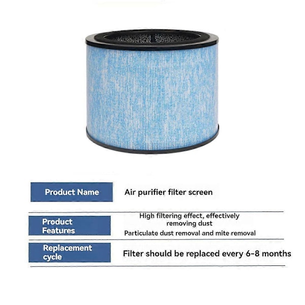 Til Instant AP200 F200 Filter 3-i-1 HEPA Udskiftningsfiltre HEPA Filter & Højeffektivt Aktivt Kulfilter 1 stk