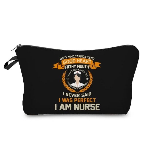 Piirretty Hoitaja Kosmetiikkakassi Sairaala Lääkärilahja Meikkikassi Matkustus Mini Toilettkassit Naisten Kassi Järjestäjä Insert hz7106 Hoitajakassi hz7106 Nurse Bag