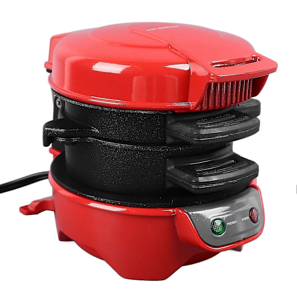 Frukostmacka Maskin 600W med Äggkokare Lätt att Rengöra Non-Stick Matlagningsverktyg EU-kontakt 220V
