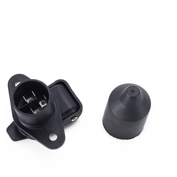 Tilhengerplugg og 2-pinners hunn-tilhengerplugg, 12V vanntett 2-pinners hunn/hann-tilhengerplugg