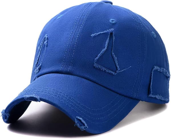 Vintage Baseballcaps Justerbar Slitt Vasket Baseballcaps for Kvinner Menn