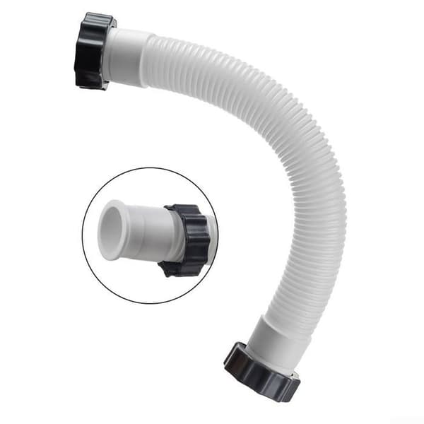 Intex 11535 Sandfilterpump Anslutningsslang – 40,6 cm x Ø 3,8 cm, Vit Polyeten